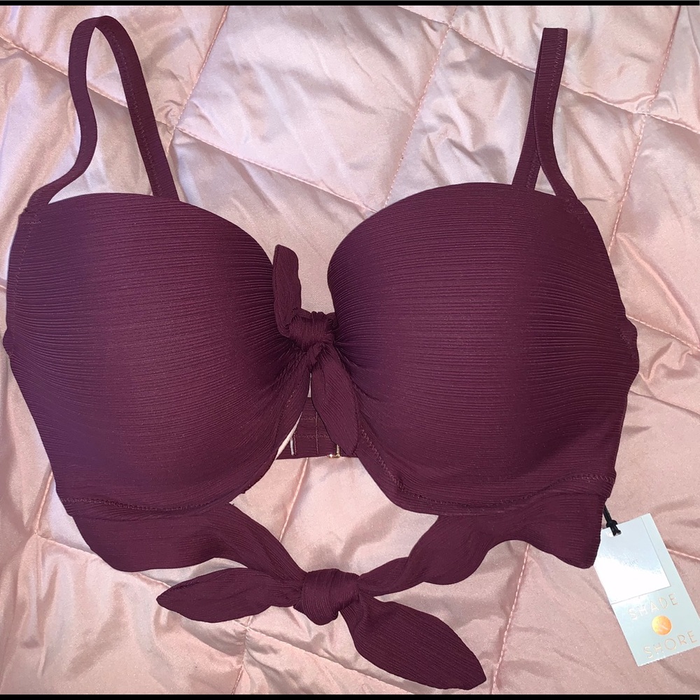 NWT SHADE & SHORE Womens bikini top